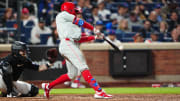 May 13, 2024; New York City, New York, USA; Philadelphia Phillies first baseman Kody Clemens (2)