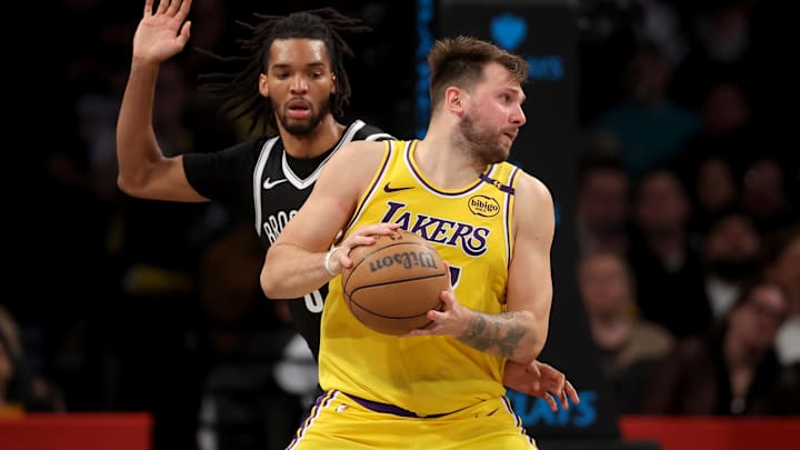 Luka Doncic is averaging 24.5 points, 8.4 rebounds and 8.0 assists per game since being traded to the Los Angeles Lakers.