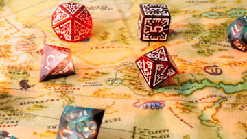 Dice used for the Dungeons & Dragons (D&D) game...