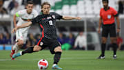 Luka Modric jugando para su selección