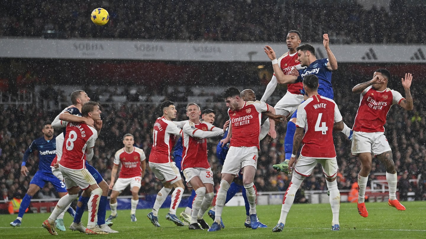 English Premier League 2023/24 Arsenal vs West Ham Result at Emirates
