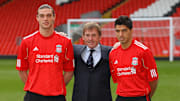 Liverpool Press Conference to announce new signings Andy Carroll and Luis Suarez