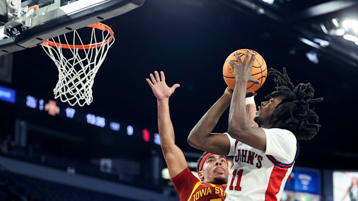 St. John's v Iowa State - 2025 Players Era Tournament; St. John's basketball guard Ian Jackson
