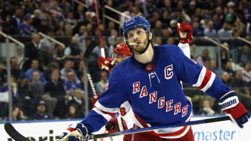 Rangers' captain Jacob Trouba during Game 5 loss