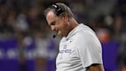 Oct 4, 2025; Fort Worth, Texas, USA; TCU Horned Frogs head coach Sonny Dykes on the sidelines during the second half of game against the Colorado Buffaloes at Amon G. Carter Stadium. Mandatory Credit: Raymond Carlin III-Imagn Images