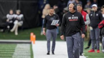 NC State football head coach Dave Doeren