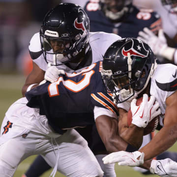 The 2024 Pro Football Hall of Fame game Chicago Bears vs, the Houston Texans at Tom Benson Hall of Fame Stadium in Canton Thursday ,August 1 , 2024.