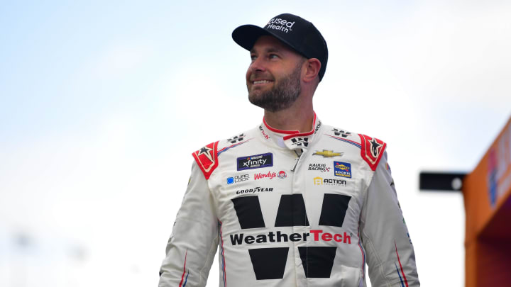 Mar 2, 2024; Las Vegas, Nevada, USA; NASCAR Xfinity Series driver Shane van Gisbergen (97) before the Liuna 300 at Las Vegas Motor Speedway. 