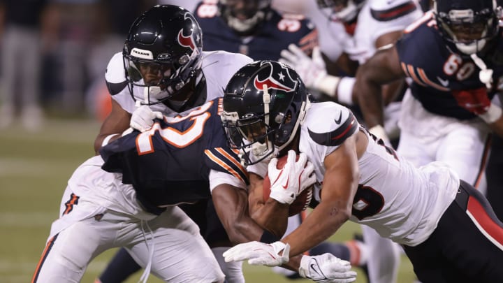 The 2024 Pro Football Hall of Fame game Chicago Bears vs, the Houston Texans at Tom Benson Hall of Fame Stadium in Canton Thursday ,August 1 , 2024.