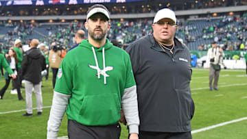 Dec 29, 2024; Philadelphia, Pennsylvania, USA; Philadelphia Eagles head coach Nick Sirianni and chief security officer Dom DiSandro after win against the Dallas Cowboys at Lincoln Financial Field.