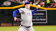 Texas Rangers pitcher Patrick Corbin (46) pitches in the first inning during the game between the Texas Rangers and Arizona Diamondbacks at Chase Field. 