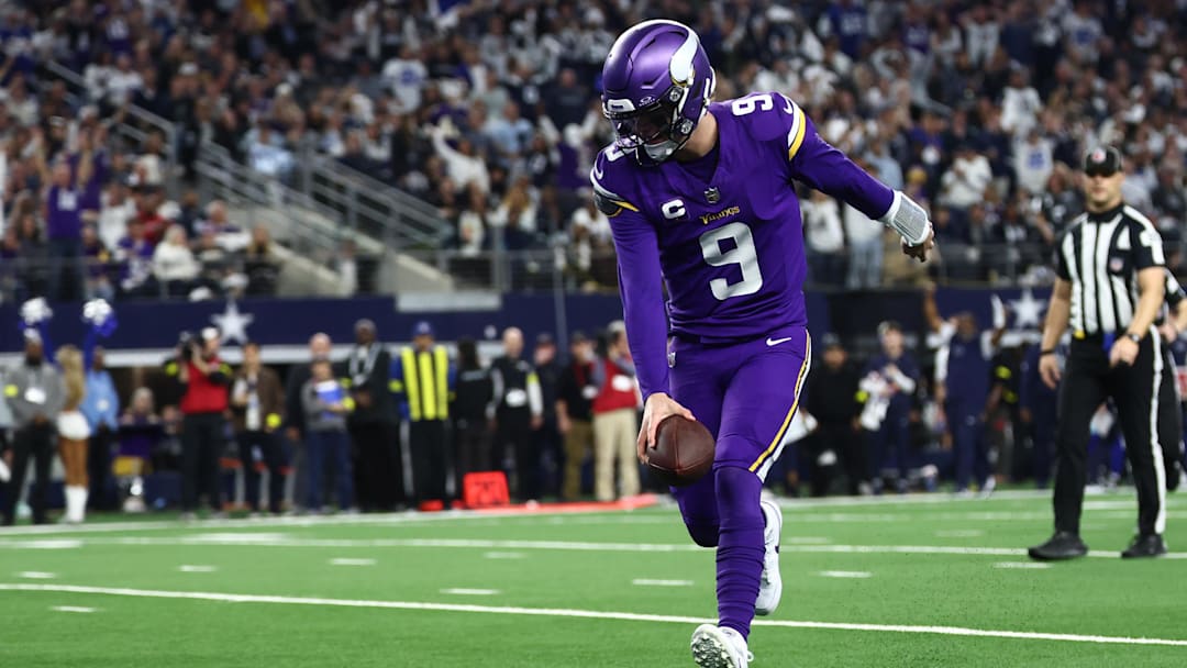 Vikings QB J.J. McCarthy punctuated his touchdown run in style.