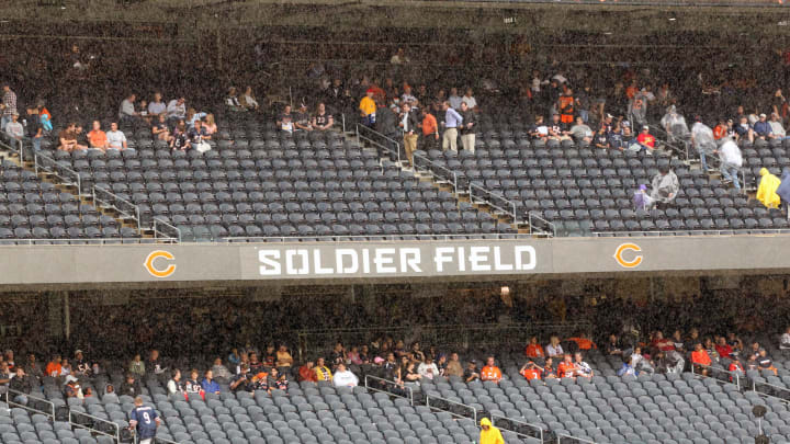 Expect plenty of rain in Chicago for the Bears' 2022 Week 1 NFL season opener against the San Francisco 49ers this Sunday.