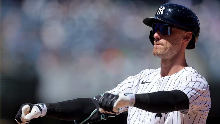 New York Yankees right fielder Cody Bellinger celebrates