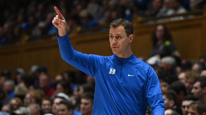 Duke basketball head coach Jon Scheyer Duke basketball head coach Jon Scheyer