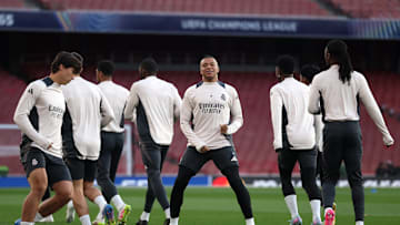 Real Madrid C.F. Training Session And Press Conference - UEFA Champions League 2024/25 Quarter Final