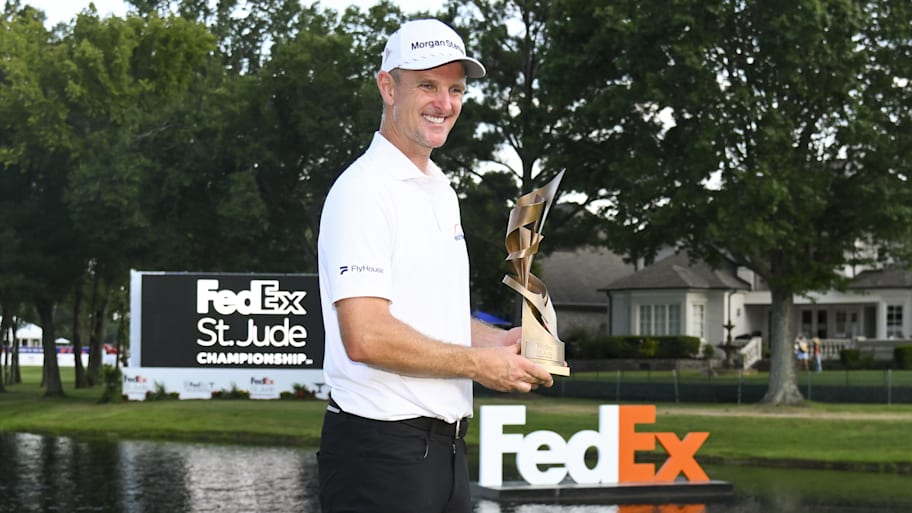 Justin Rose went on a late heater to win the FedEx St. Jude Championship in a playoff.  | Steve Roberts-Imagn Images