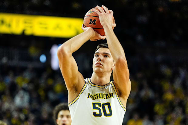 Michigan men's basketball center Vlad Goldin