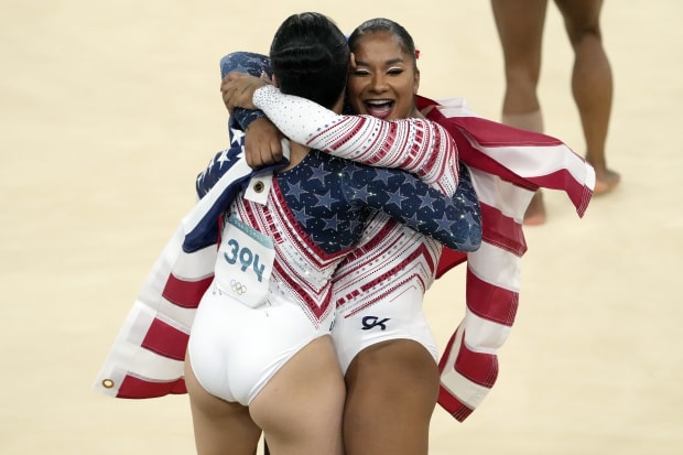 Suni Lee, Jordan Chiles, USA gymnastics, Paris Olympics