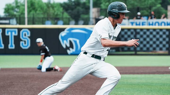 Trinity's Grayson Willoughby (23) rounds third to score on Caleb Ricks' single in the bottom of the ninth to beat PRP 2-1 in the 2025 KHSAA Boys Baseball state championship in Lexington, Kentucky Saturday, June 14, 2025.