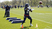 The hands displayed by Kyle Monangai during drills and 7-on-7 at rookie camp came across as a pleasant surprist.