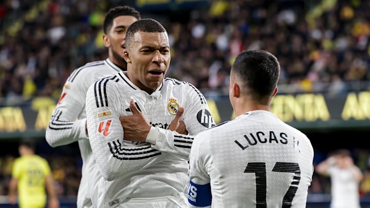 Real Madrid trail Barcelona by three points in the La Liga title race.