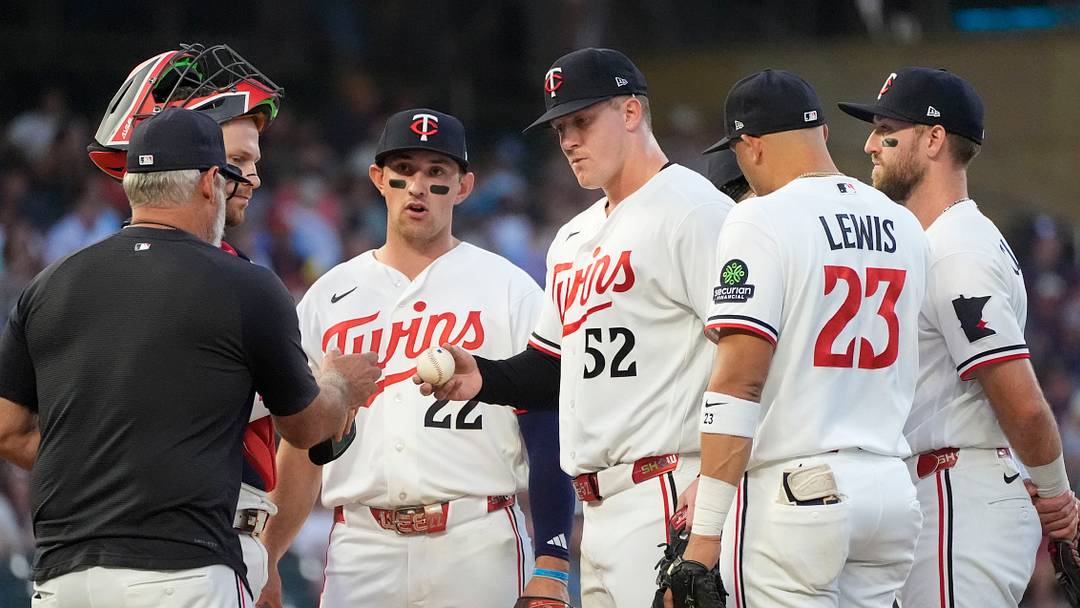 Minnesota Twins starting pitcher Zebby Matthews (52). Mandatory Credit: Bruce Kluckhohn-Imagn Images Minnesota Twins starting pitcher Zebby Matthews (52). Mandatory Credit: Bruce Kluckhohn-Imagn Images
