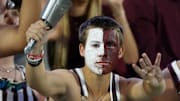 Mississippi State Bulldogs fans ring their cowbells during the fourth quarter against the Texas Longhorns at Davis Wade Stadium at Scott Field.