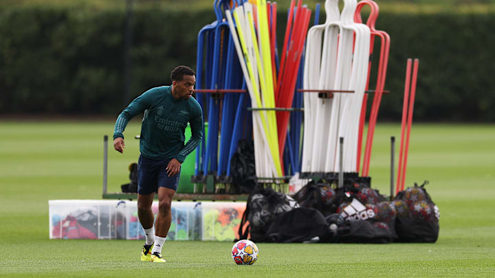 Arsenal Training Session And Press Conference - UEFA Champions League 2023/24