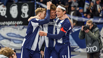 Julian Eitschberger (li.) sorgt für Ärger bei Hertha