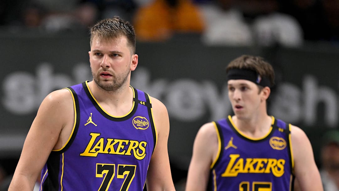Luka Doncic and Austin Reaves 