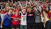 Gonzaga students during the 2024 Kraziness in the Kennel, the annual preseason showcase held at the McCarthey Athletic Center.