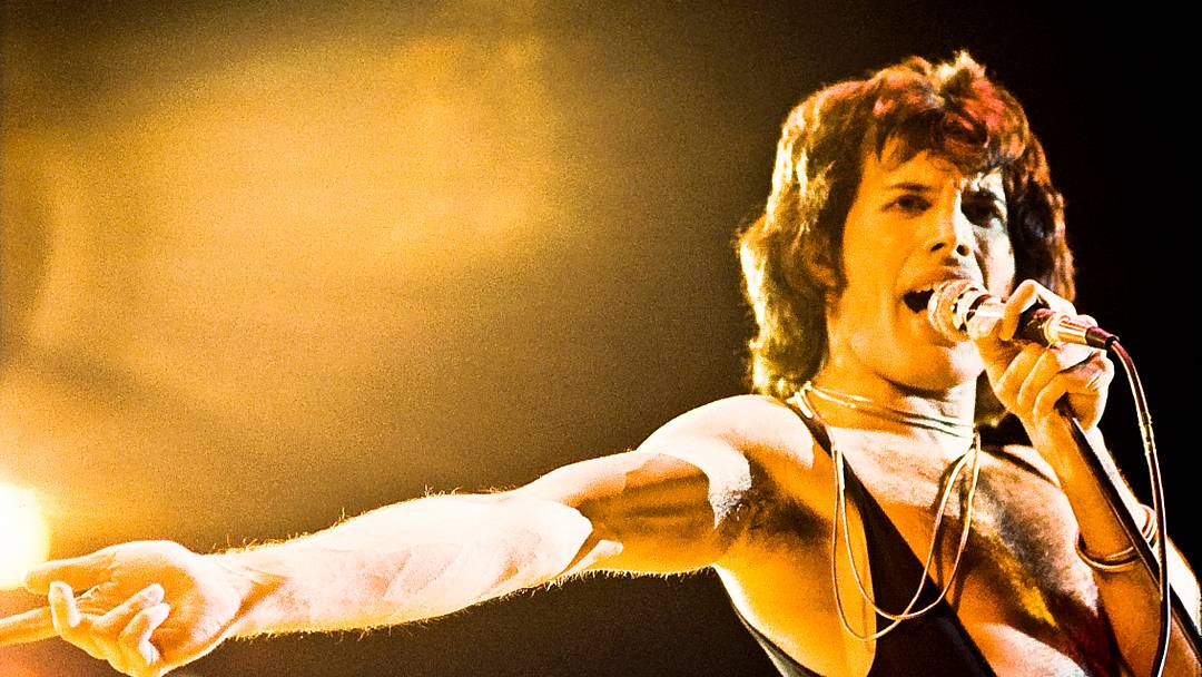 Freddie Mercury of Queen In Concert