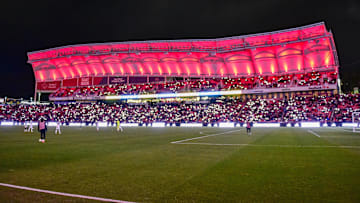 General view during halftime between Real Salt Lake and Minnesota United FC at America First Field.