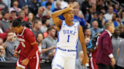 Duke basketball guard Caleb Foster
