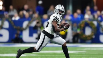 Las Vegas Raiders RB Zamir White.