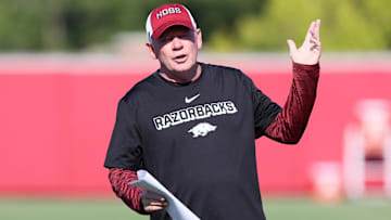 Arkansas Razorbacks offensive coordinator Bobby Petrino