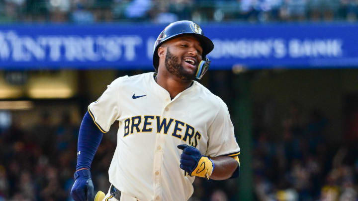 Milwaukee Brewers left fielder Jackson Chourio (11) reacts after hitting a grand slam home run in the sixth inning against the St. Louis Cardinals at American Family Field on Sept 2.