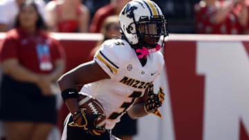 Oct 26, 2024; Tuscaloosa, Alabama, USA;  Missouri Tigers wide receiver Luther Burden III (3) during warm ups at Bryant-Denny Stadium. Mandatory Credit: Butch Dill-Imagn Images