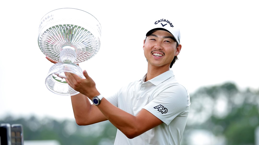 Min Woo Lee set the Houston Open's 72-hole scoring record in his victory last year.  