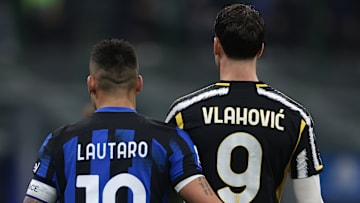 Lautaro Martinez e Dusan Vlahovic
