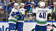 The Canucks are road underdogs against the Devils on Monday night.