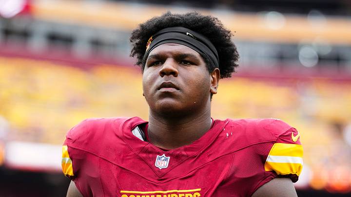 Washington Commanders offensive tackle Josh Conerly Jr.