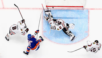 New York Islanders rookie Maxi Tsyplakov scored in the club's 5-4 win over the Chicago Blackhawks on Thursday night at UBS Arena.