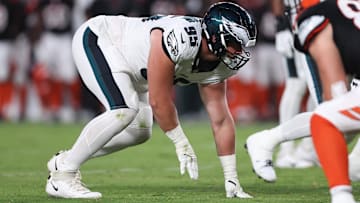 Aug 7, 2025; Philadelphia, Pennsylvania, USA; Philadelphia Eagles defensive tackle Ty Robinson (95) in action against the Cincinnati Bengals at Lincoln Financial Field. Mandatory Credit: Bill Streicher-Imagn Images
