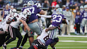 Kansas State Wildcats running back DeVon Rice vs. Texas Tech Red Raiders