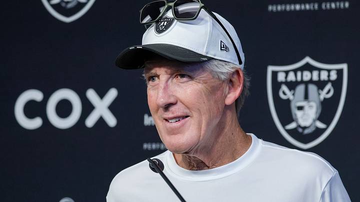 Pete Carroll at Las Vegas Raiders Mandatory Minicamp