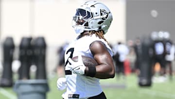 Las Vegas Raiders running back Ashton Jeanty.