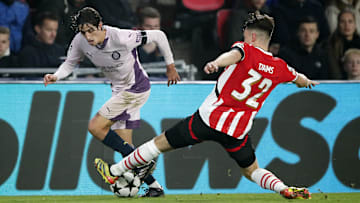 Bryan Gil in Champions League action for Girona 