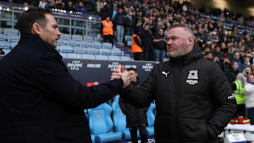 Frank Lampard (left) and Wayne Rooney were regular England teammates and Premier League foes